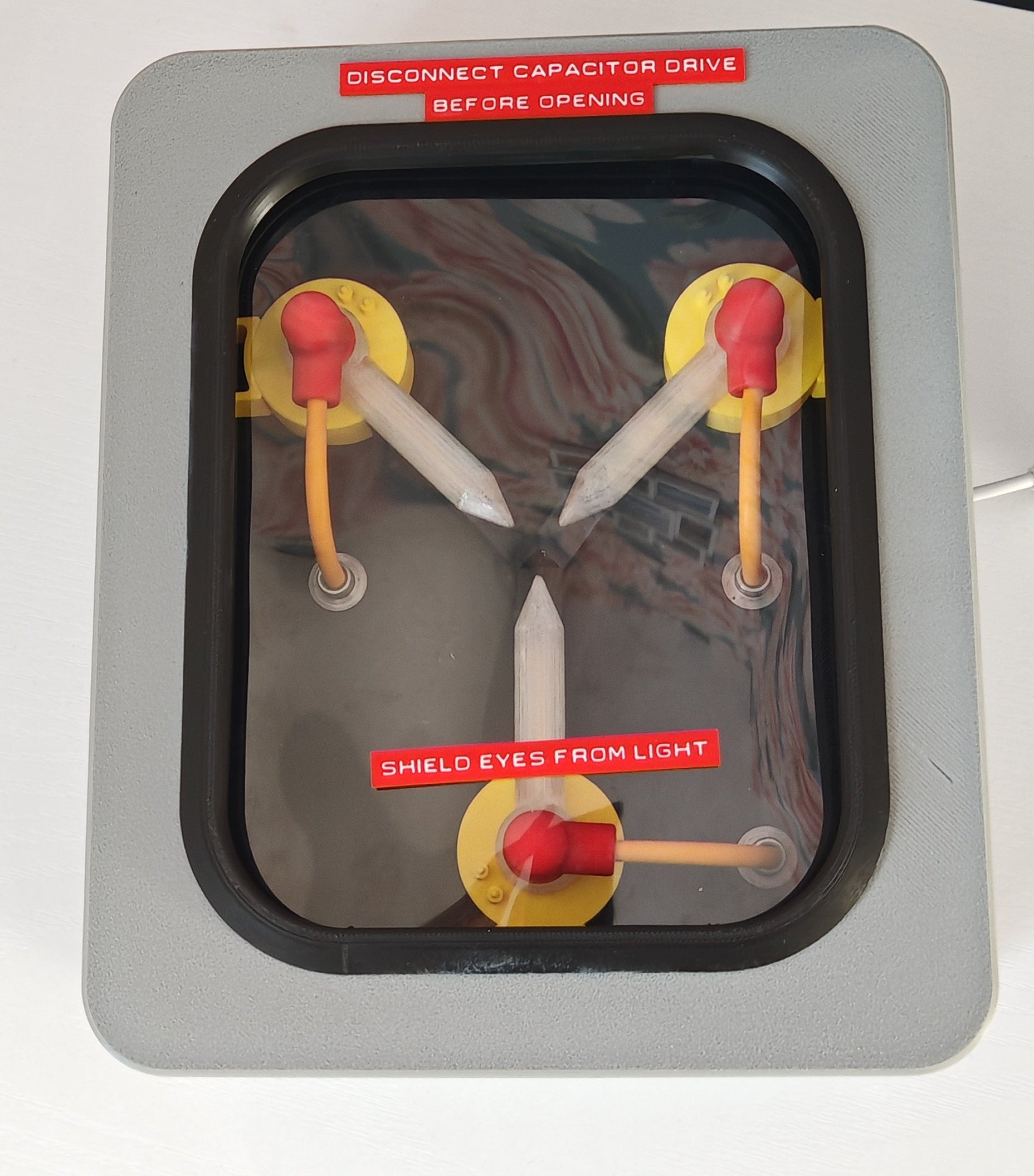 3D Printed Flux Capacitor Lamp