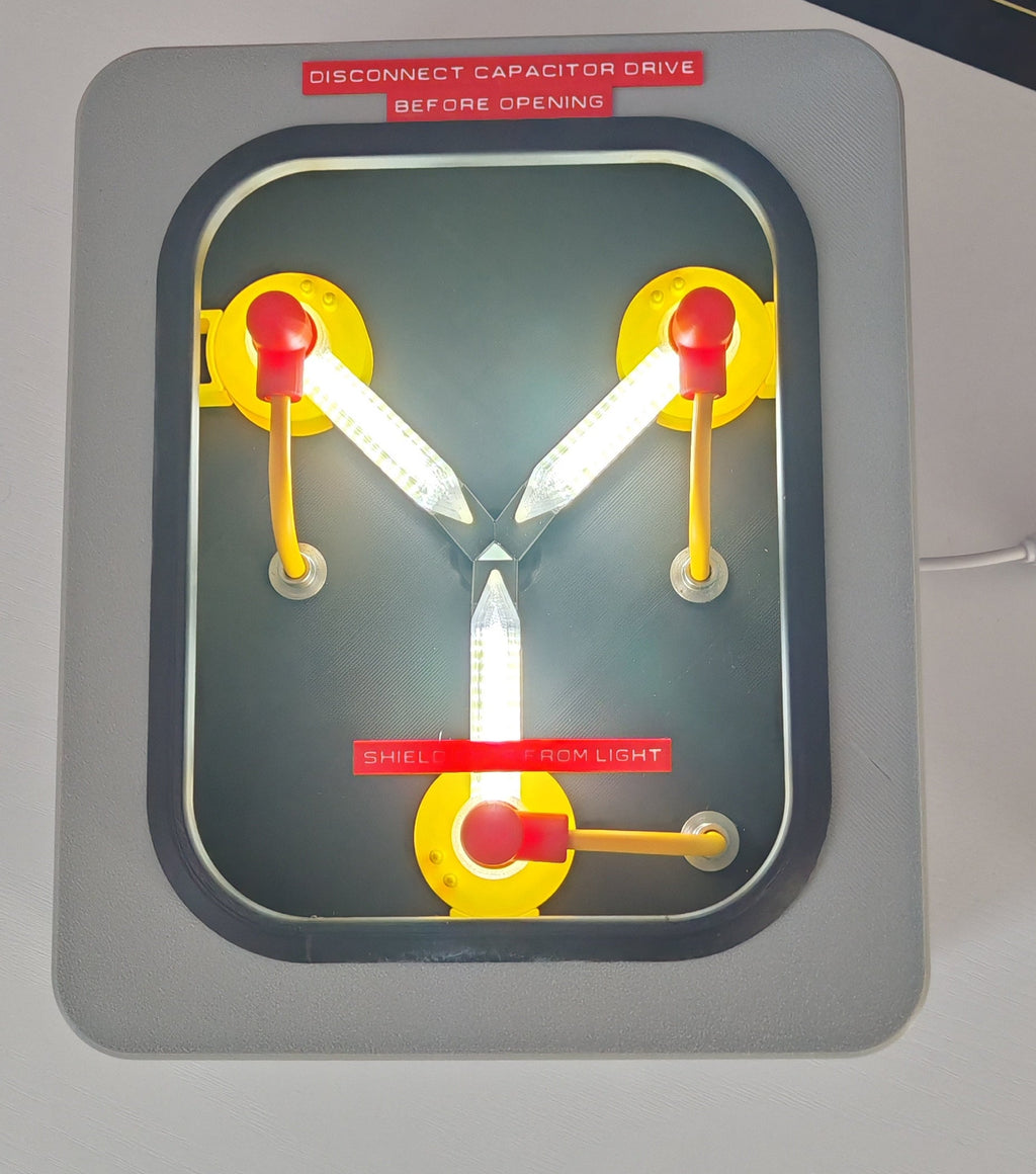 3D Printed Flux Capacitor Lamp